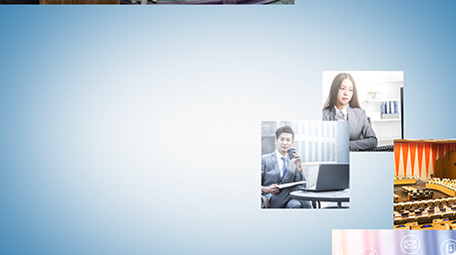 多图旋转飞入汇聚LOGO演绎AE模板