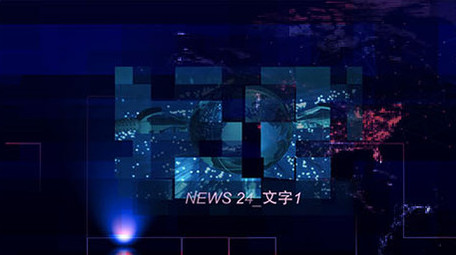 科技感蓝色图文展示