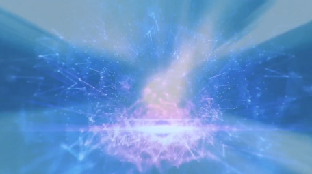 科技粒子光线穿越城市特效合成片头片尾