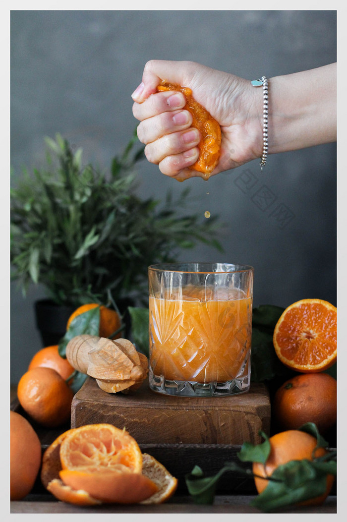 橙子橙汁摄影图片图片