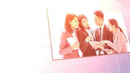 干净商务科技图文展示带AE工程