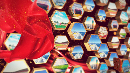 E3D大气70周年党政图文片头AE模板