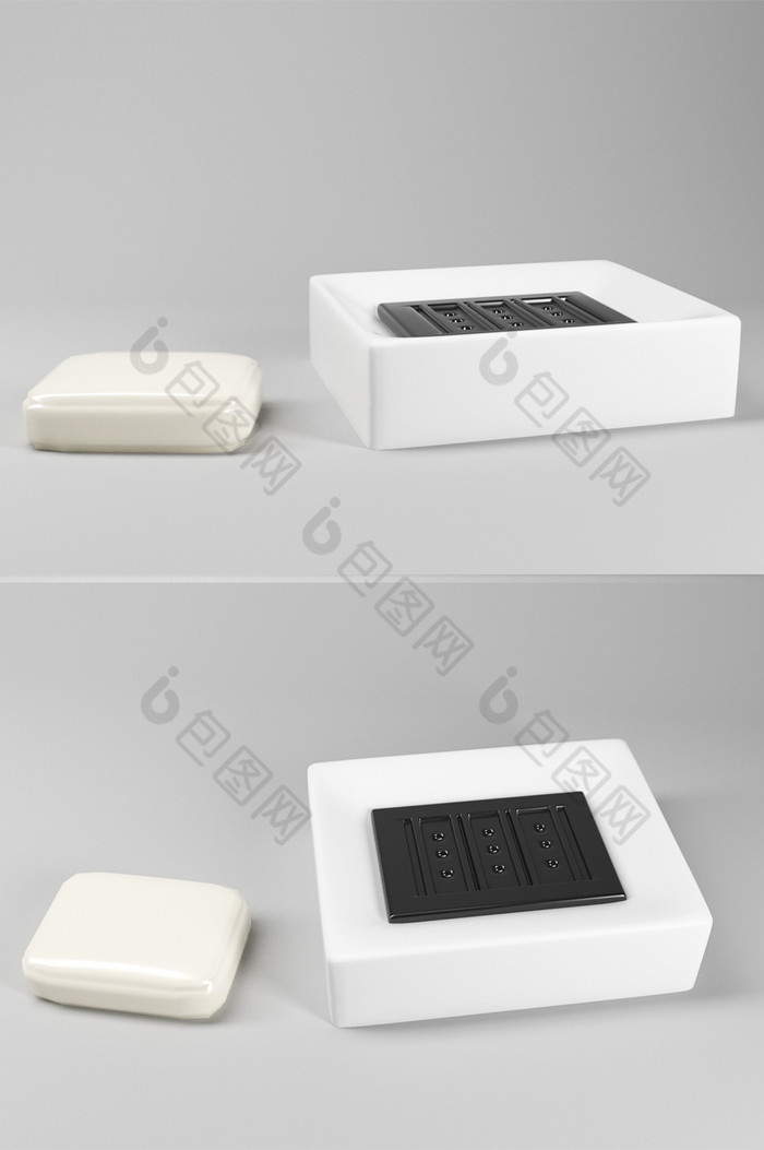 香皂盒子C4D产品模型OC图片图片