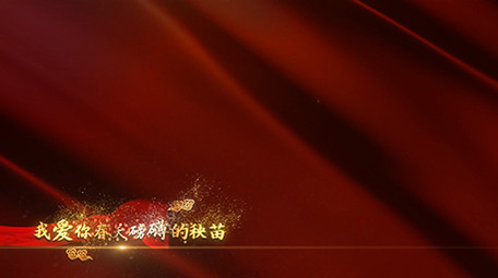 高端唯美我爱你中国MV党政歌词AE模板