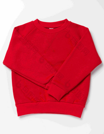 大红色t恤衣服广告静物图