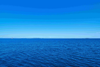 斐济旅游蔚蓝大海蓝天风景摄影图