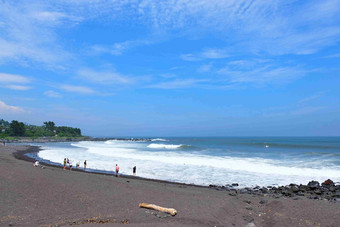 天空沙滩度假<strong>胜地</strong>海洋风景摄影图