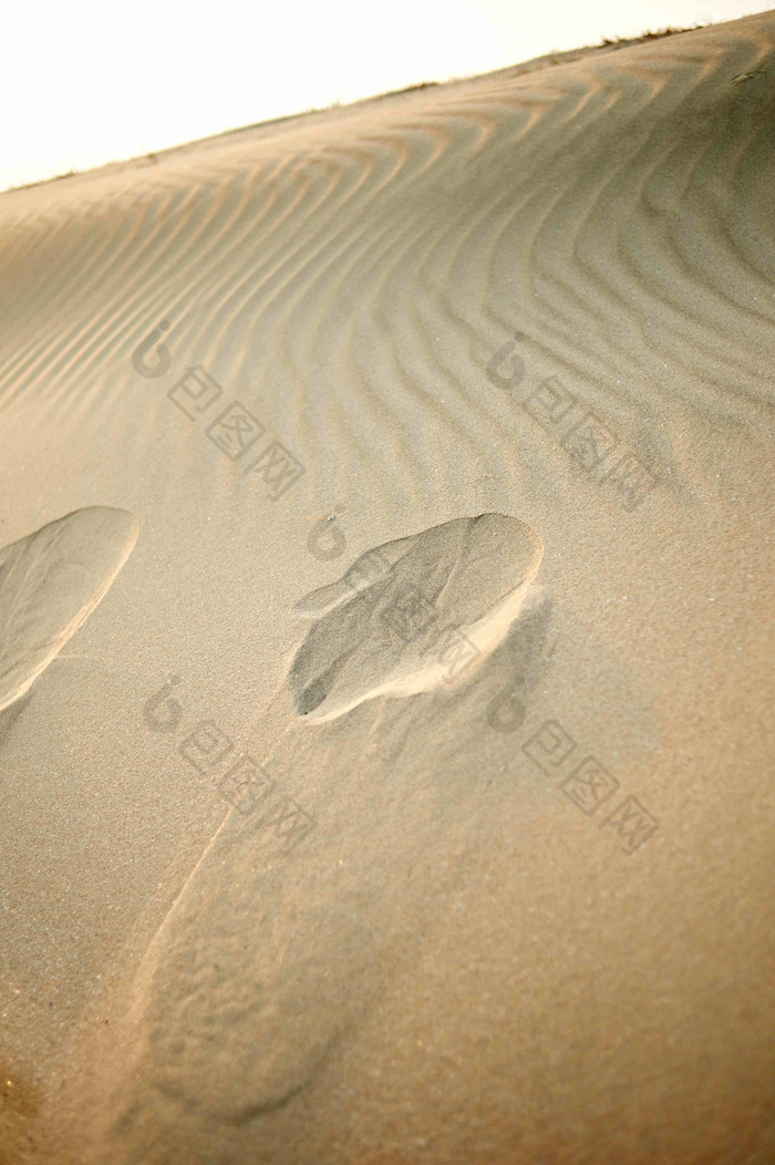 沙漠滑落的沙丘自然景观摄影图