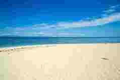 斐济假期海边沙滩自然景观摄影图