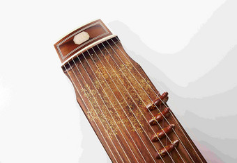 伽倻琴韩国竖琴古筝音乐器材摄影图