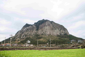Sanbangsan山岩石悬崖