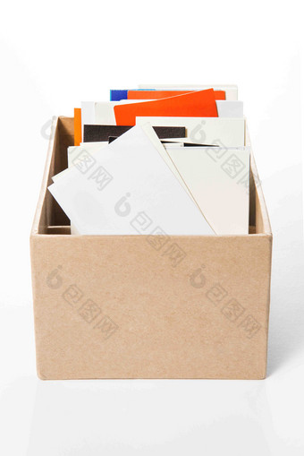 业务卡盒子存储盒静物摄影图