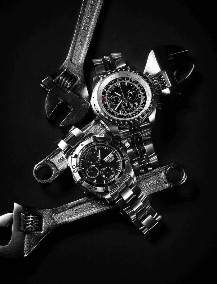 手表时钟奢侈品维修机械表摆拍摄影图