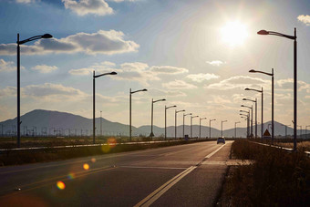 仁川岛屿交通<strong>马路风景</strong>摄影图