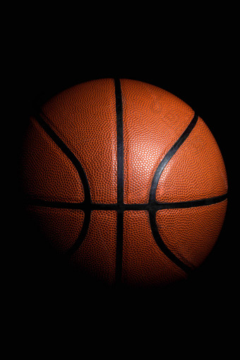 篮球运动体育器材特写摄影图