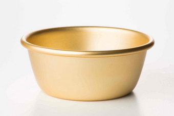 金属金色方便面铜制碗盆静物摄影图