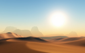 3d沙漠场景