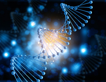 生物学DNA分子摄影图