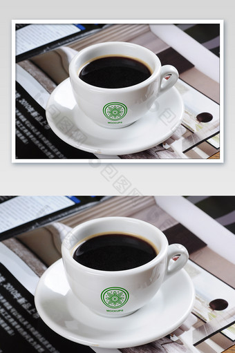 餐饮行业碗杯子咖啡杯logo标志展示样机图片