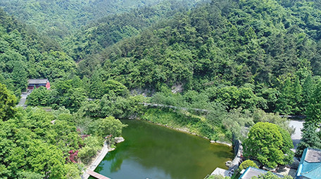 十堰武当山实拍自然风景森林航拍