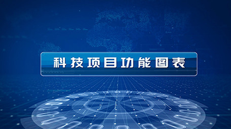 蓝色科技信息图表分类展示AE模板