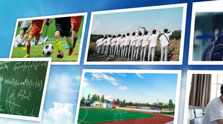 小清新毕业季校园相册照片墙宣传片AE模板