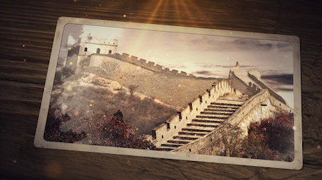 复古风格党政历史图文回忆AE模板