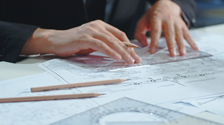 商务书写气质特写笔纸尺实拍