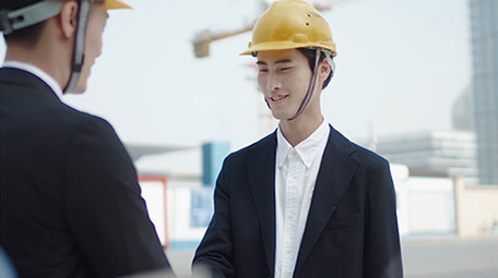 商务企业交流宣传广告笑容合作