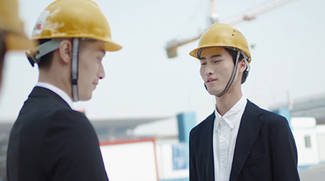 商务企业交流宣传广告笑容合作