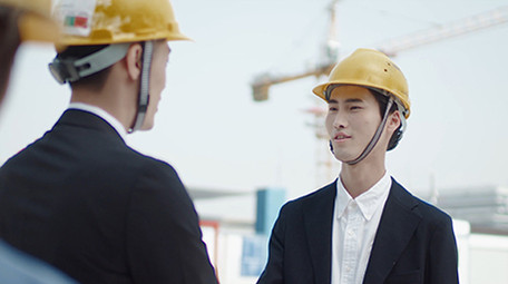 商务企业交流宣传广告笑容合作