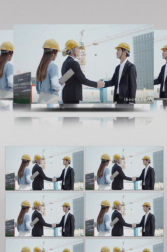 商务男女交流企业文化实拍视频合作笑容近景图片