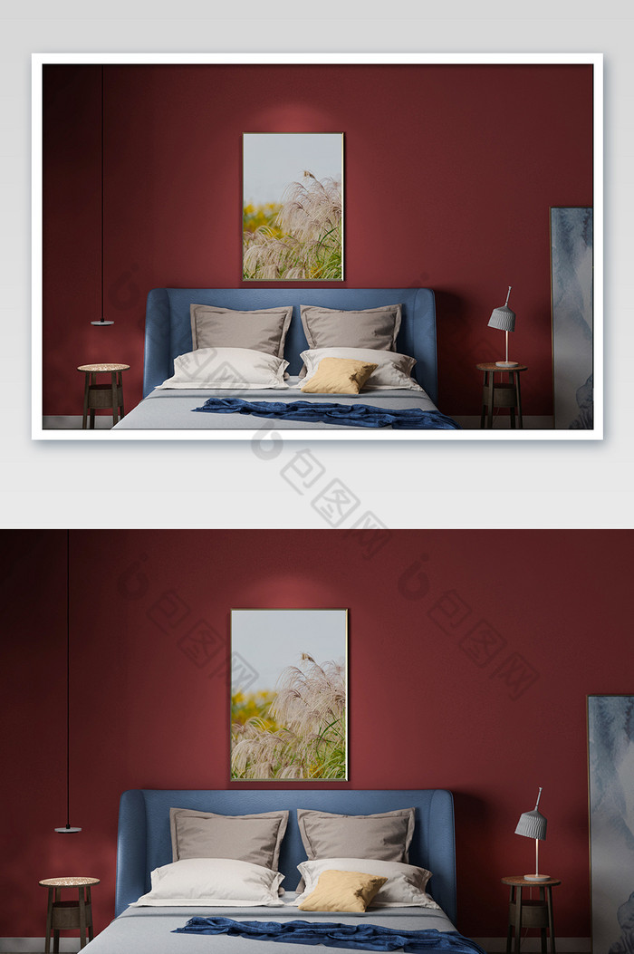 现代酒墙卧室装饰画图片图片