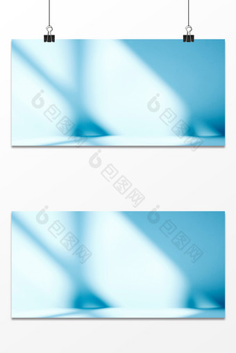 简约蓝色窗户投影自然光影背景图片