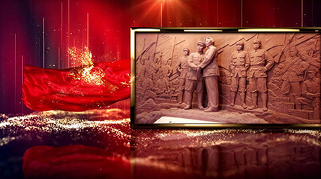 党政历史大事件相册展示党政宣传PR模板