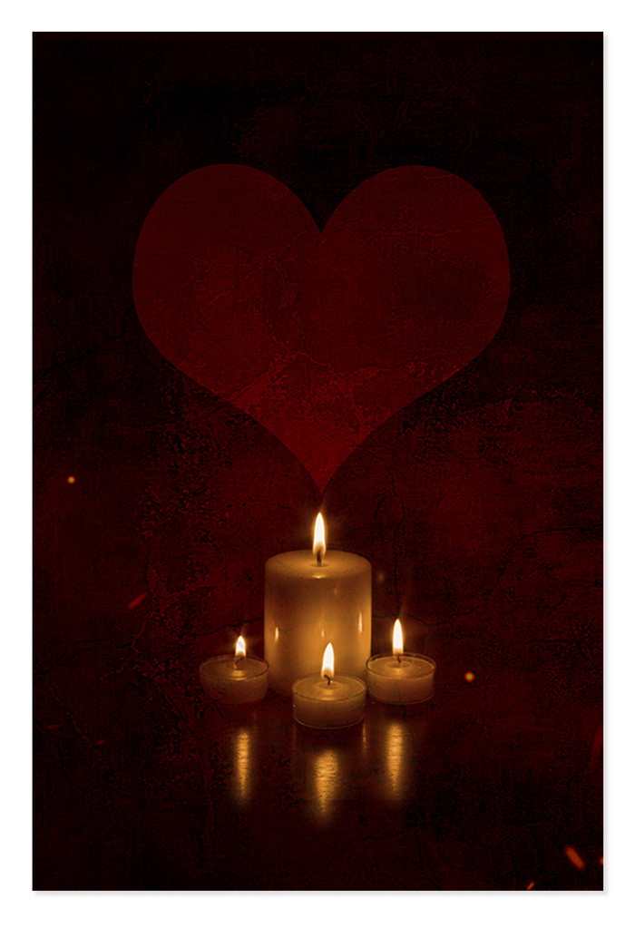 简约肃穆黑色蜡烛纪念日背景图片
