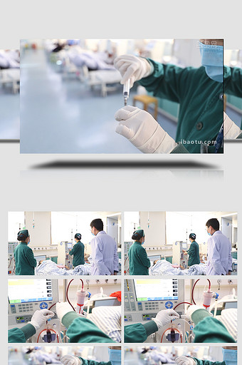 医生护士给病人诊疗过程实拍图片