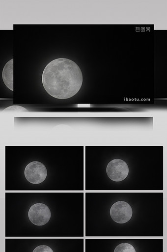 延时视频夜晚月亮和云图片