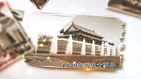 复古时间线历史回顾图文介绍AE模板