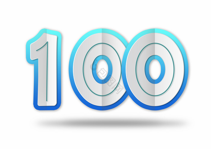 科技感数字字100