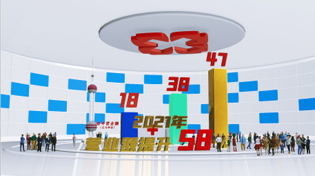 医疗企业数据图文展示AE模板