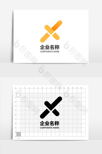 x字母形状logo字母logo纯字母图片