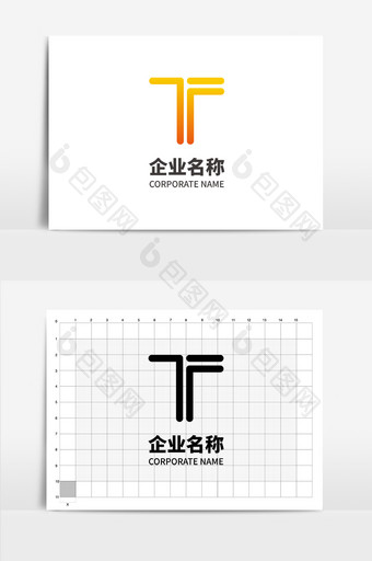 字母T形状纯字母单字母logo图片