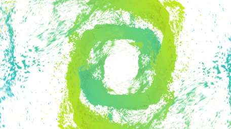 简洁渐变液体粒子喷溅logo片头AE模板