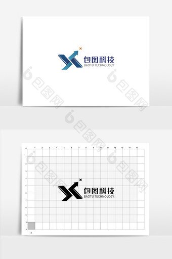 科技公司字母LOGO设计图片