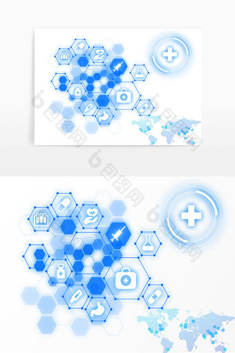 医疗科技高科技简约时尚素材图片