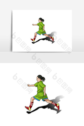 手绘插画运动体育人物素材图片