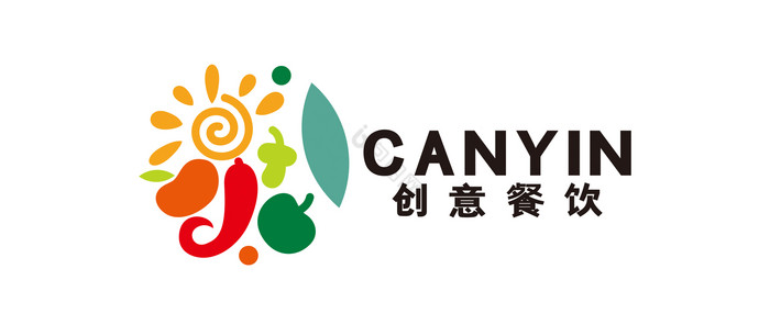 餐饮烤素食水果超市LOGO标志VI