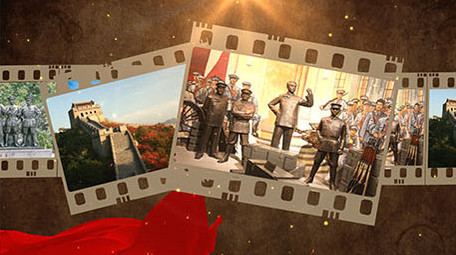 复古怀旧胶卷历史图文展示模板