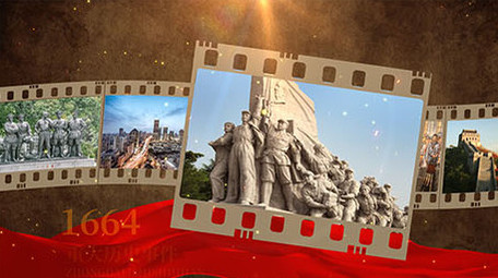 复古怀旧胶卷历史图文展示模板